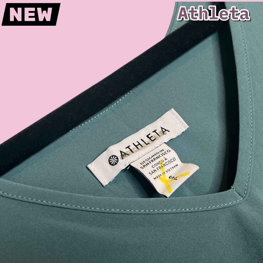 🔴New Athleta Swing Forward Pleated Tank — NWT (Size S) - Picture 5 of 9